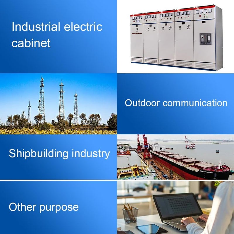 RTNLIT 1-1/4" NPT Cable Gland, Waterproof Adjustable Nylon Plastic Strain Relief Cord Connectors With Gaskets(Pack of 5) - Image 5